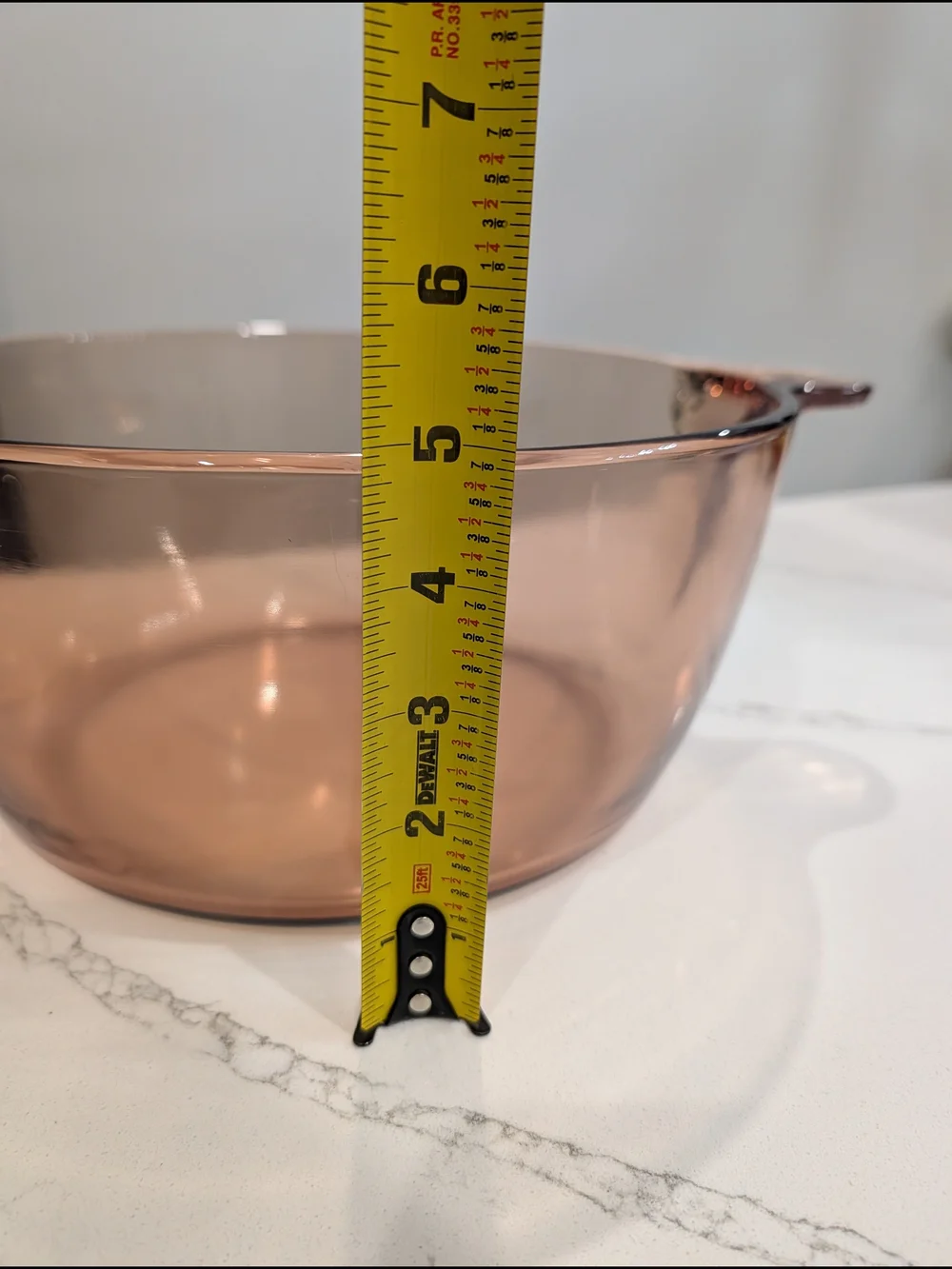 Vintage Visions 4.5L Amber Glass Dutch Oven Casserole Pot w/ Lid USA Pyrex